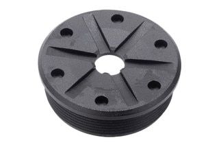 Performance-enhancing suppressor front cap, black.